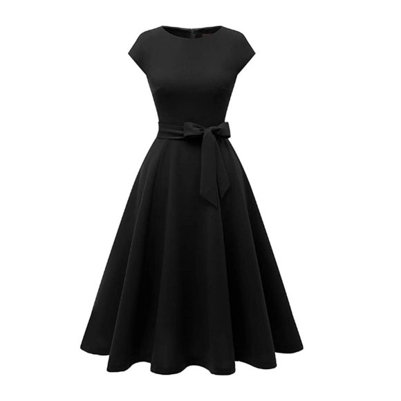 DRESSTELLS Dresses & Skirts - DRESSTELLS Black Vintage Style Tea Dress